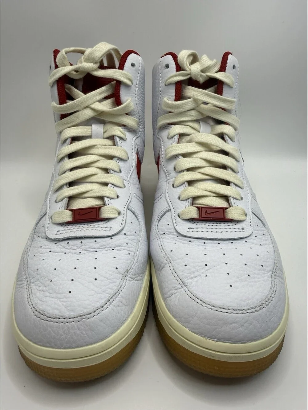 Nike Air Force 1 High Retro Sculpt Summit White Red DC3590 100 Size Womens 9